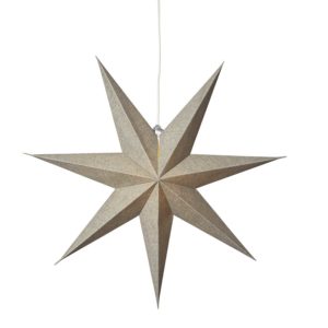 Star Trading Hängande adventsstjärna Cotton 60cm Grön