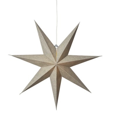 Star Trading Hängande adventsstjärna Cotton 60cm Grön