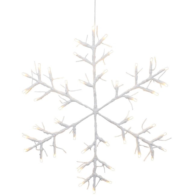 Dekorativ snöflinga för utomhusbruk 52cm 42 LED