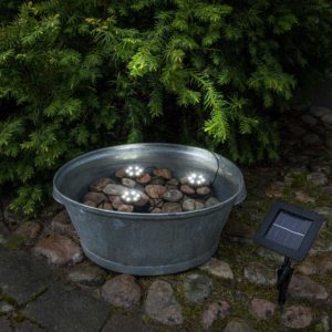 Solcellslampa ljusslinga undervattensspotlights
