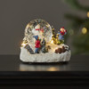Juldekoration Snöglob av glas med snögubbe