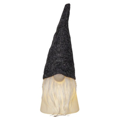 Tomte Med Svart Textil Luva