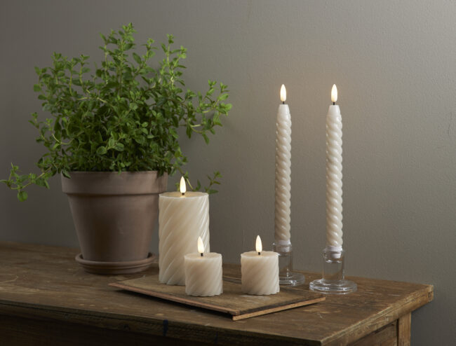 LED Blockljus 2-pack Flamme Swirl - Bild 7