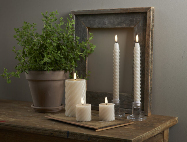 LED Blockljus 2-pack Flamme Swirl - Bild 9