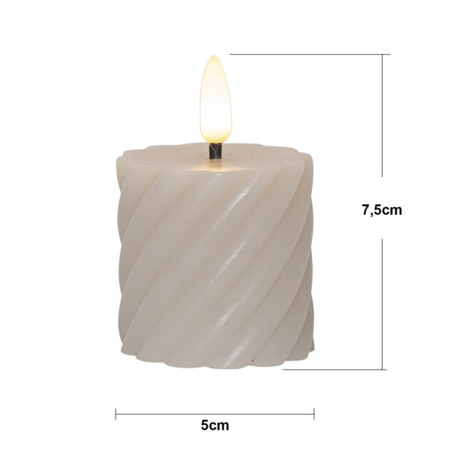 LED Blockljus 2-pack Flamme Swirl - Bild 16