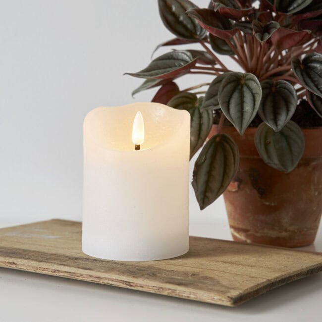 LED Blockljus Flamme Rustic - Bild 3