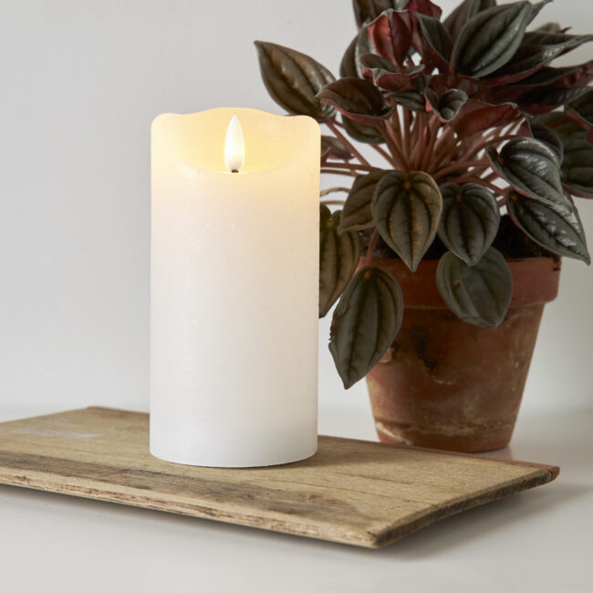 LED Blockljus Flamme Rustic - Bild 3