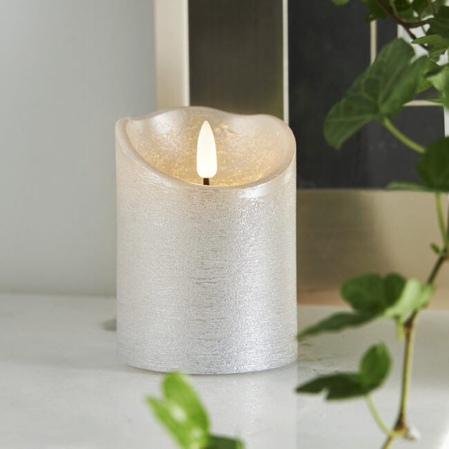 LED Blockljus Flamme Rustic - Bild 3