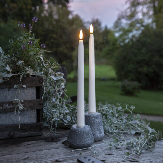 LED Antikljus 2-pack Flamme Slim Outdoor - Bild 3