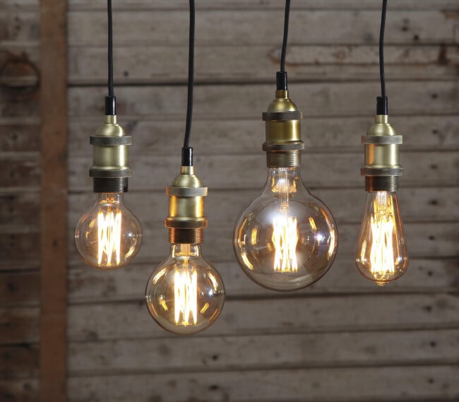 LED-lampa E27 G80 Vintage Gold - Bild 7