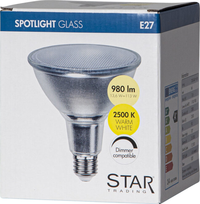 LED-lampa E27 PAR38 Spotlight Glass - Bild 11