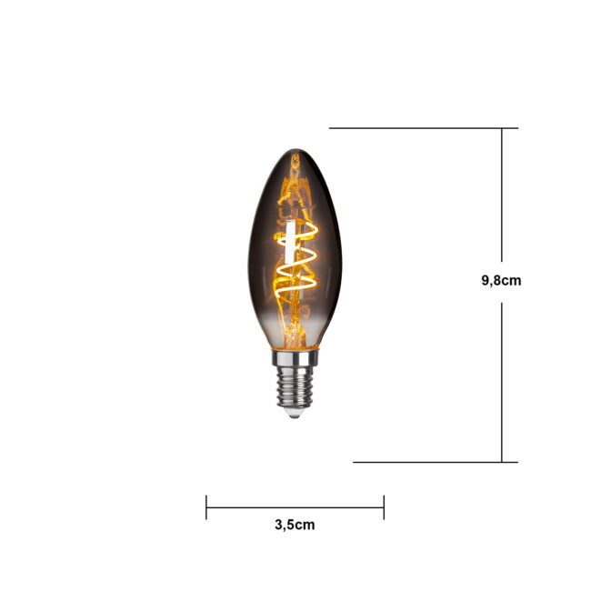 LED-lampa E14 C35 Decoled Grace Smoke - Bild 9