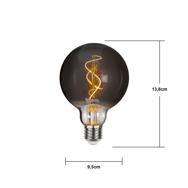 LED-lampa E27 G95 Decoled Grace Smoke - Bild 8