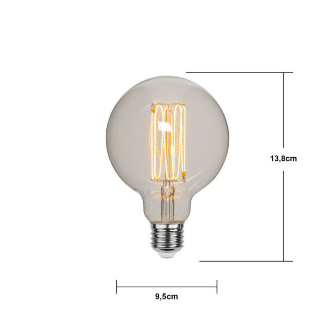 LED-lampa E27 G95 Decoled Grace Clear - Bild 8