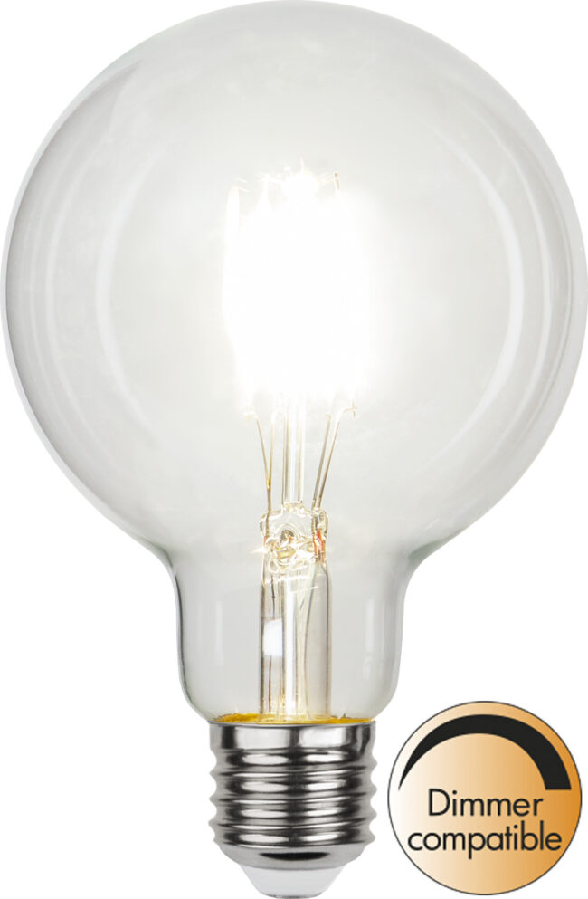 LED-lampa E27 G95 Clear - Bild 4