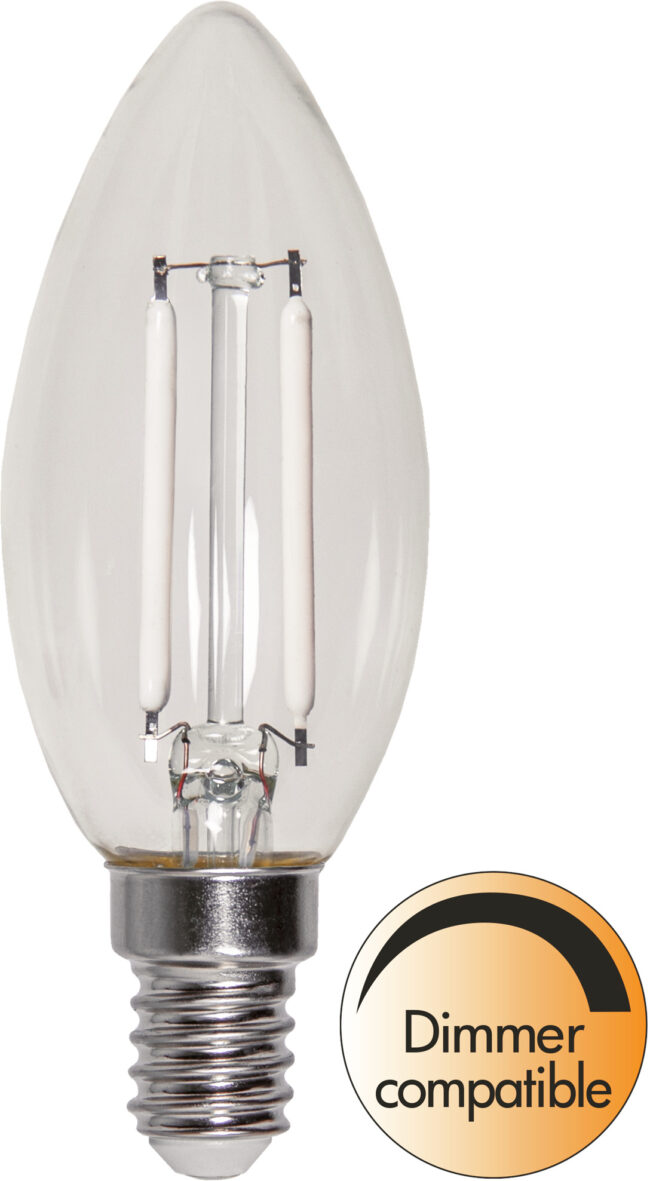 LED-lampa E14 C35 Clear White Filament - Bild 7