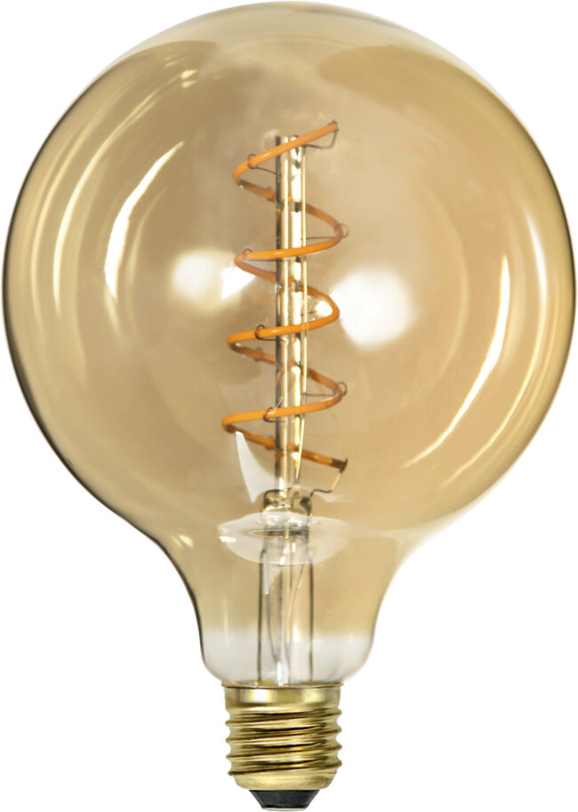 LED-lampa E27 G125 Decoled Spiral Amber - Bild 6