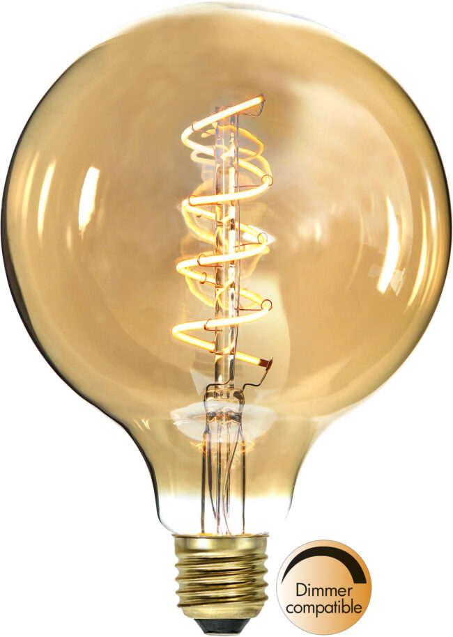 LED-lampa E27 G125 Decoled Spiral Amber - Bild 7