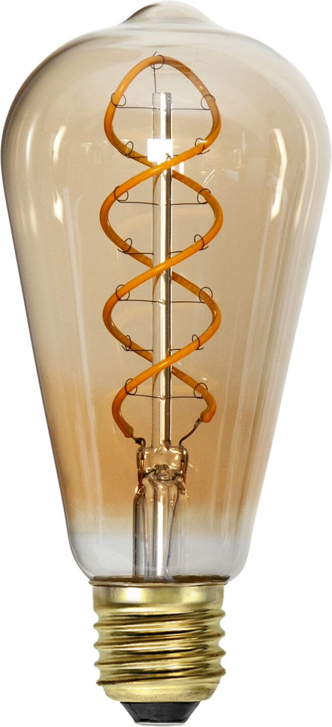 LED-lampa E27 ST64 Decoled Spiral Amber - Bild 8