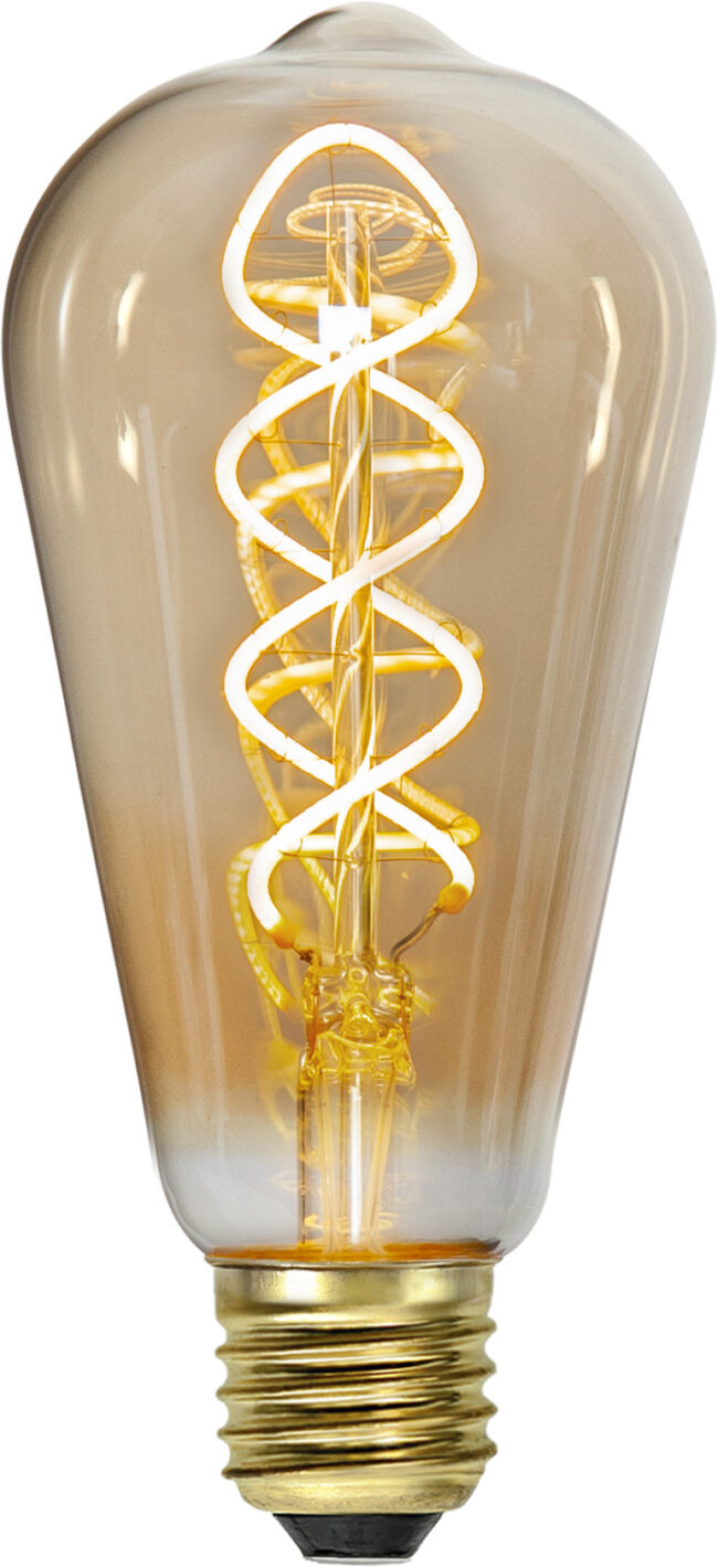 LED-lampa E27 ST64 Decoled Spiral Amber - Bild 5