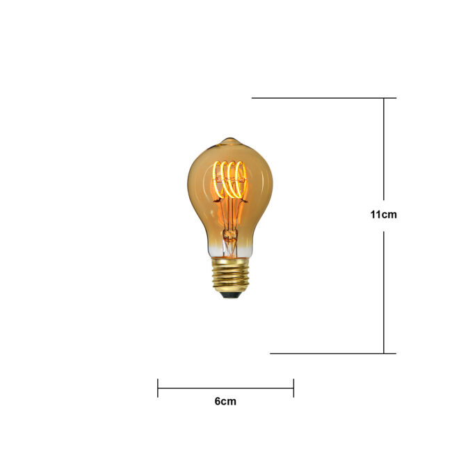 LED-lampa E27 TA60 Decoled Spiral Amber - Bild 11