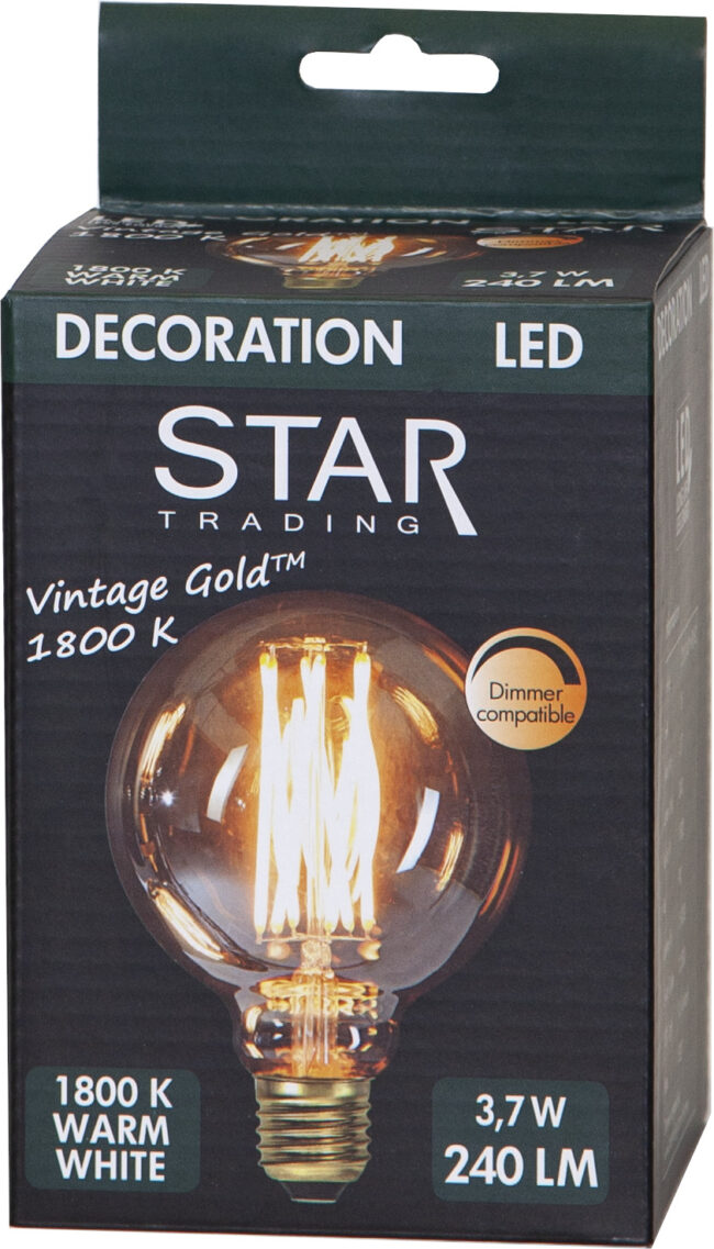 LED-lampa E27 G95 Vintage Gold - Bild 27