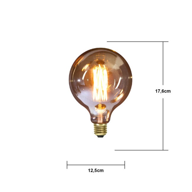 LED-lampa E27 G125 Vintage Gold - Bild 32