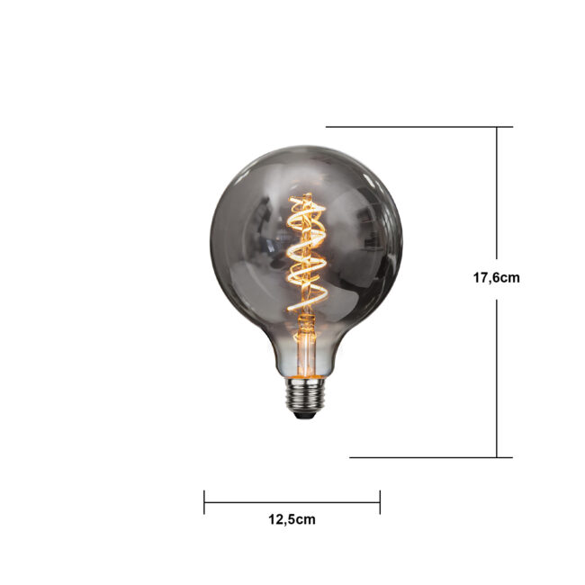 LED-lampa E27 G125 Decoled Spiral Smoke - Bild 11