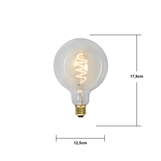 LED-lampa E27 G125 Decoled Spiral Clear 3-step memory - Bild 12