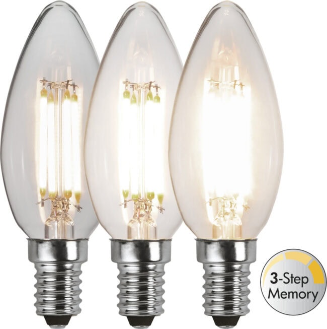 LED-lampa E14 C35 Clear 3-step memory - Bild 4