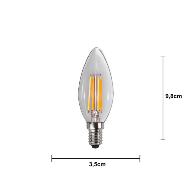 LED-lampa E14 C35 Clear 3-step memory - Bild 11