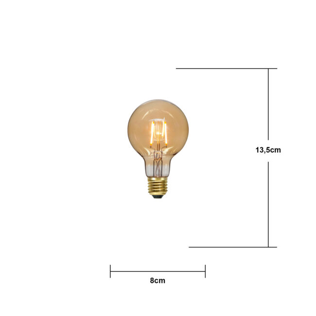 LED-lampa E27 G80 Plain Amber - Bild 15
