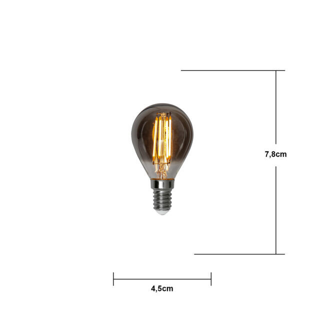 LED-lampa E14 P45 Soft Glow Smoke 3-step memory - Bild 12