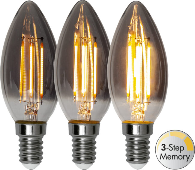 LED-lampa E14 C37 Soft Glow Smoke 3-step memory - Bild 7
