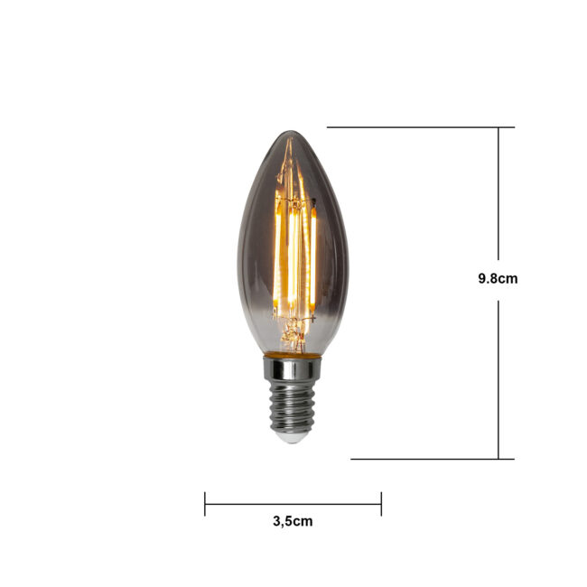 LED-lampa E14 C37 Soft Glow Smoke 3-step memory - Bild 12