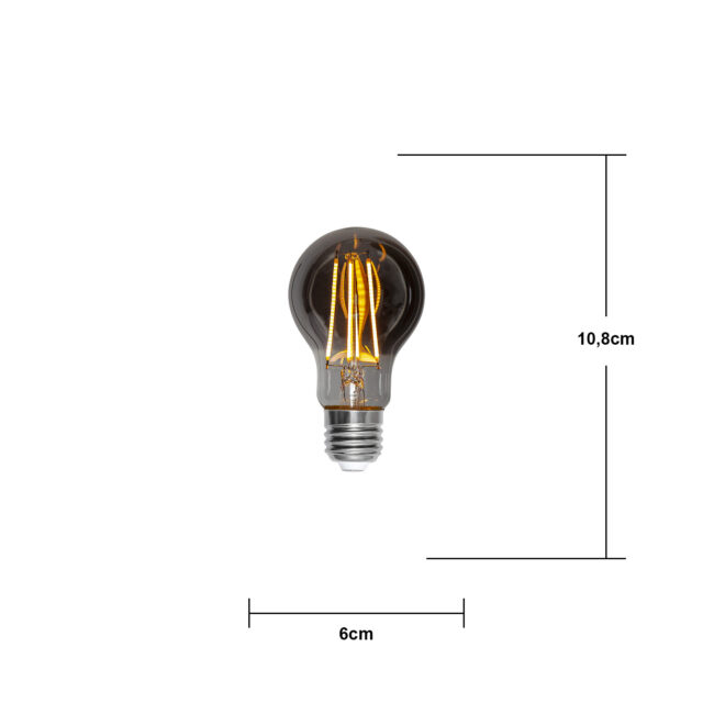 LED-lampa E27 A60 Soft Glow Smoke 3-step memory - Bild 12