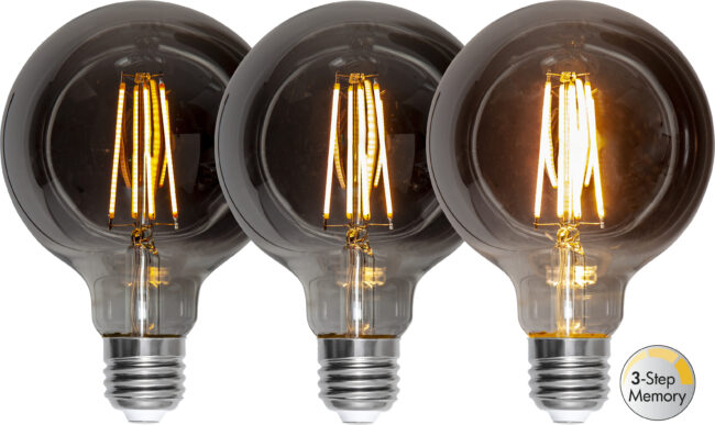 LED-lampa E27 G95 Soft Glow Smoke 3-step memory - Bild 7