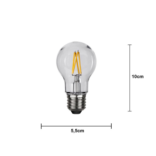 LED-lampa E27 A55 Outdoor Lighting PC Cover Filament - Bild 9