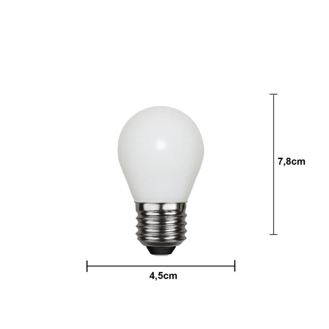 LED-lampa E27 G45 Opaque filament RA90 - Bild 9