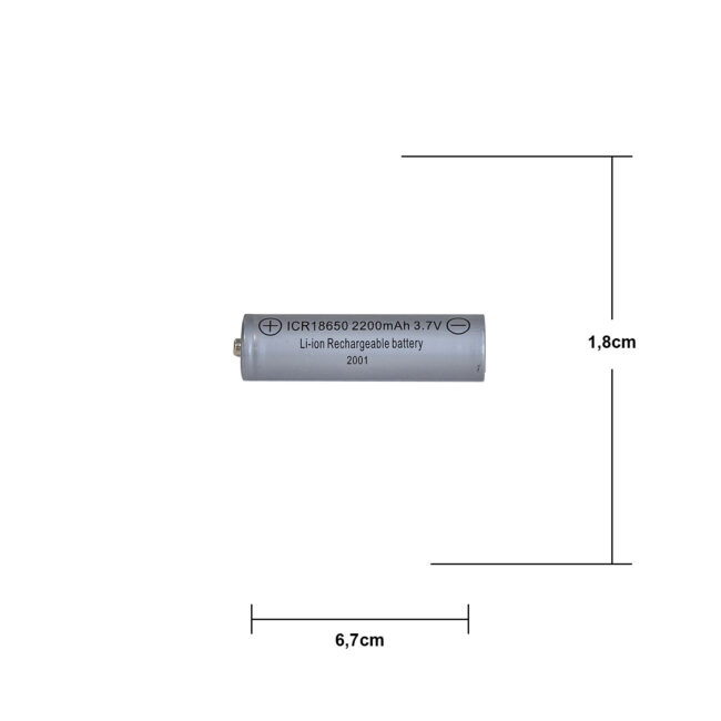 Laddbart batteri 18650 3,7V 2200mAh Li-ion - Bild 8