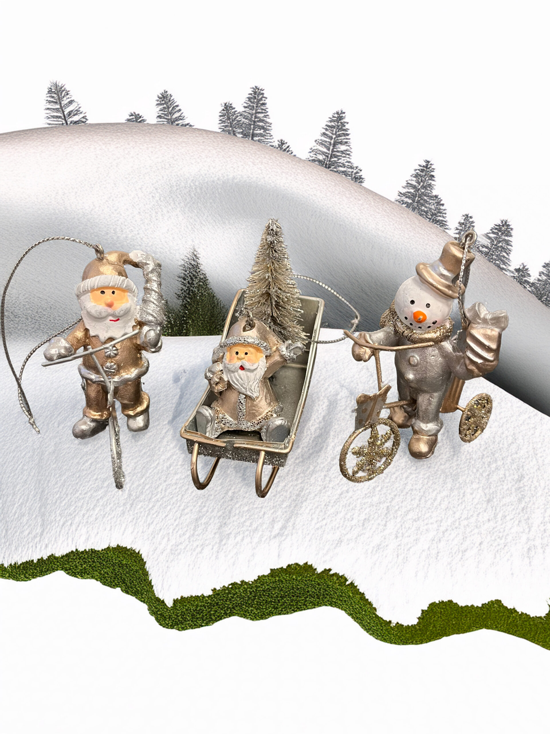 randekoration med bakgrund