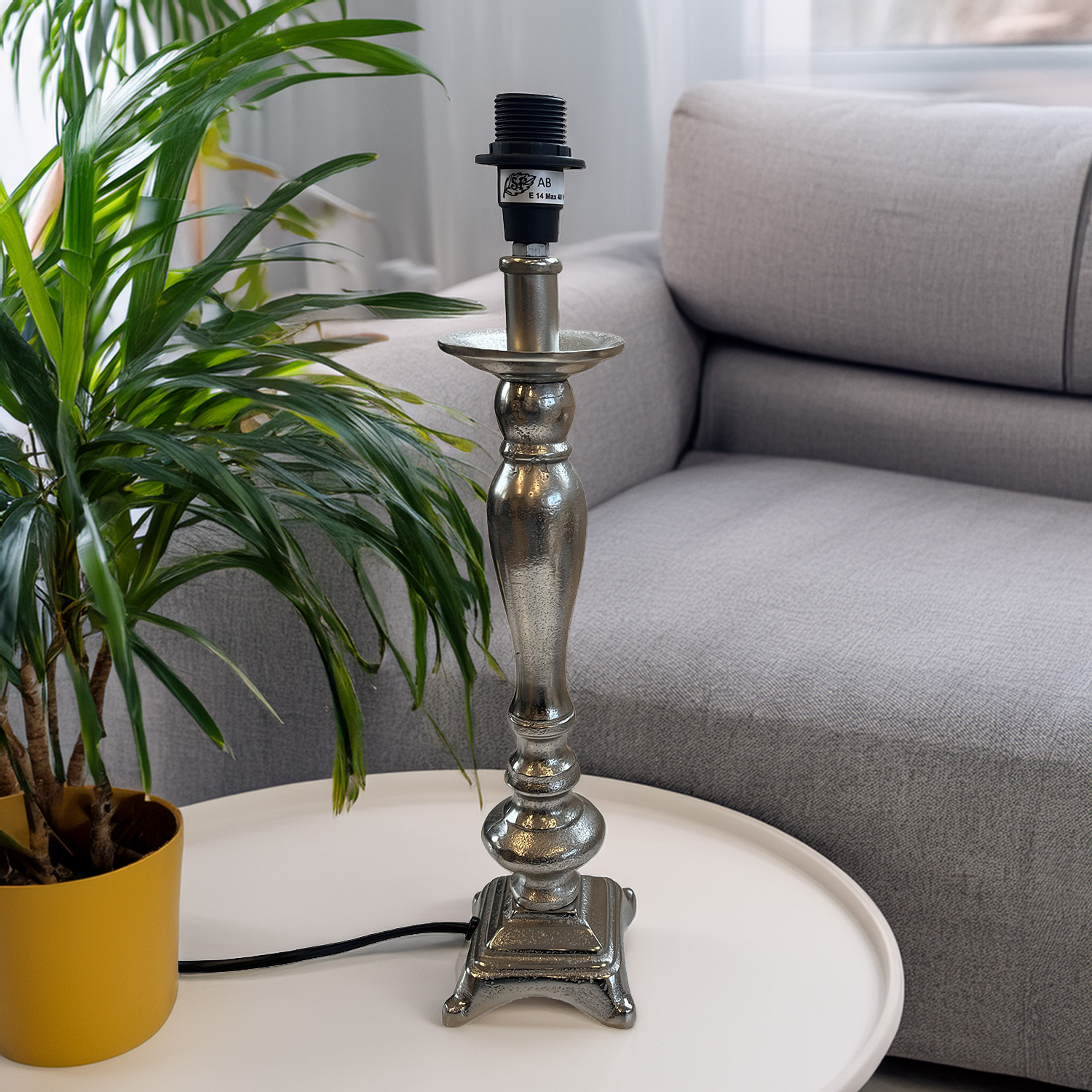 Bordslampa-Belmont Silver