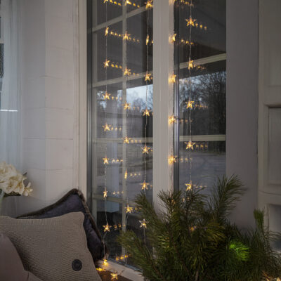 Stjärngardin 90x120cm varmvit LED