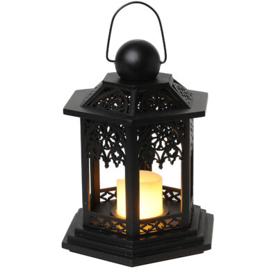 Lykta-Lace svart Batteridriven