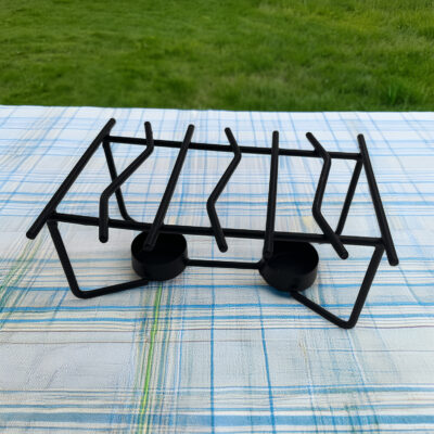 Grytvärmare med plats för värmeljus svart