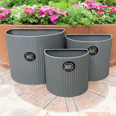 Blomkruka plåt grå 3 pack Stjernsund